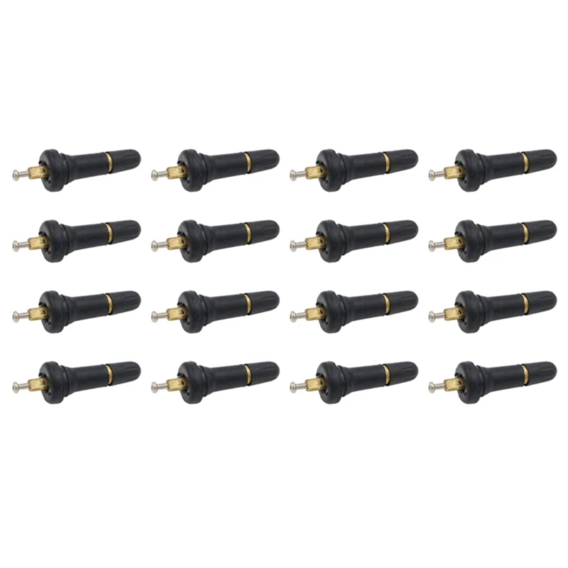 16PCS Rubber Snap In TPMS Valve Stem Service Kit 20008 9L3Z1700A, 15263240 68058766AA 28194SC000