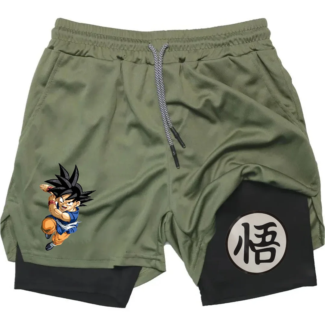 Summer Sporty Versatile Quick Dry Anime Print Men's Shorts Everyday Casual Personality Print Shorts 2024 6