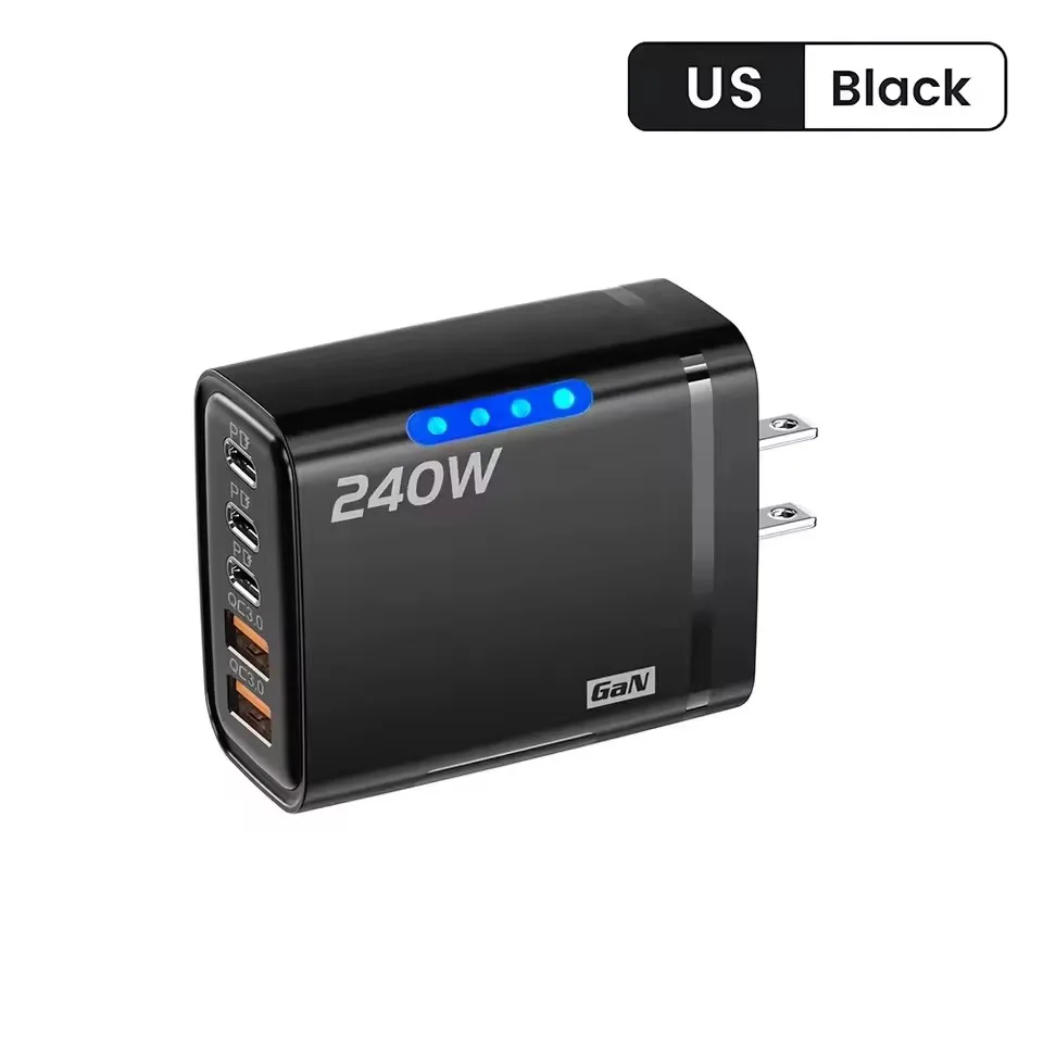 ตัวเลือกสินค้า 5 Port Fast Charger 240W พร้อม LED Indicator