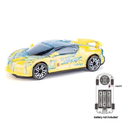 Children's Electric Sports Toy Car with Sound and Glowing Features (Yellow)