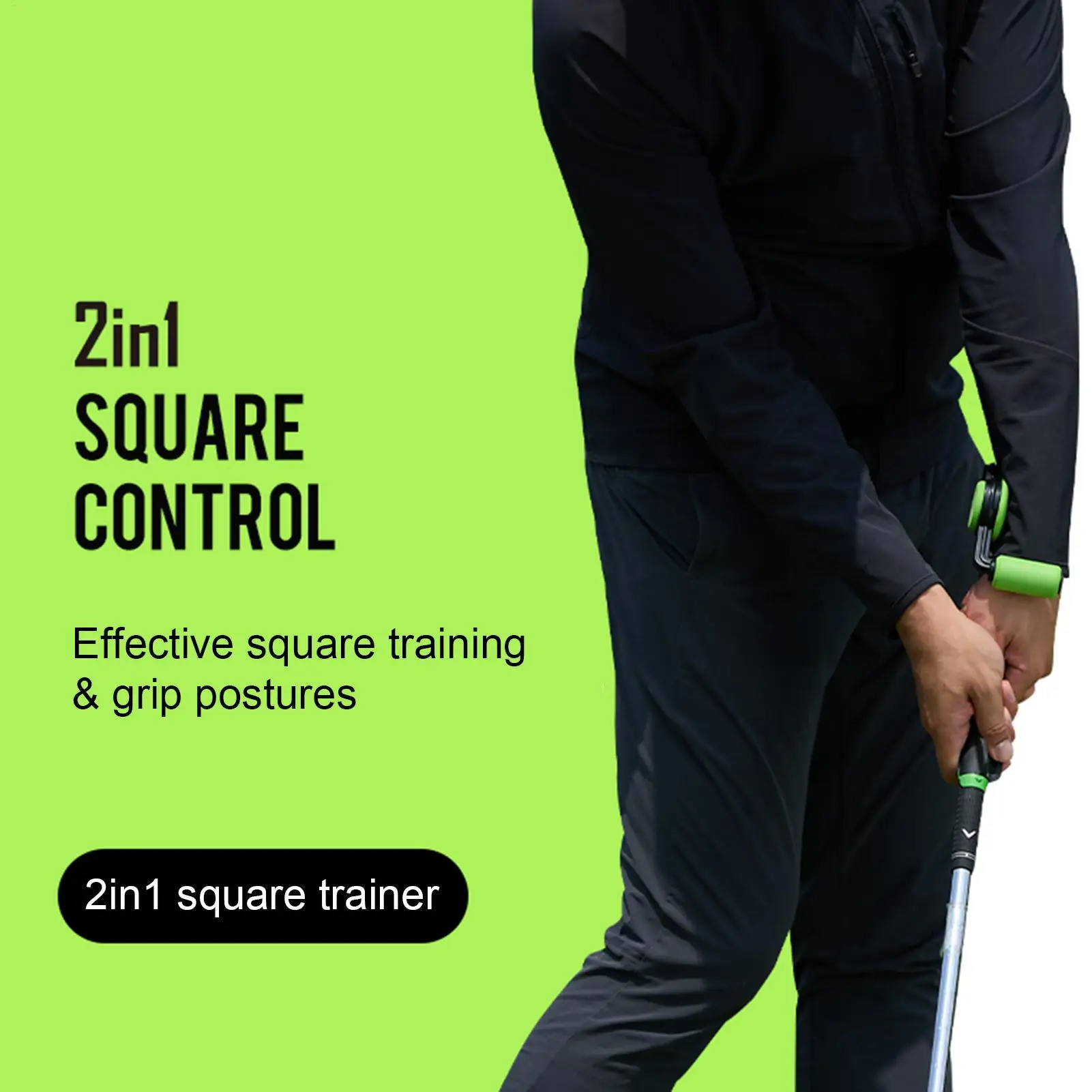 Description Picture 5 of itemSquare Training Grip Postures Trainer Control Tool Golf Swing Instant Feel-Based Feedback Swing Tool Putter Hand Grip Correction