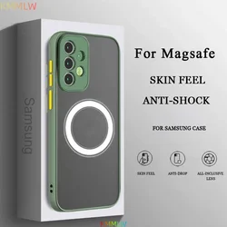 Translucent Matte Magnetic Phone Case Cover - Galaxy A26 (Matcha green)