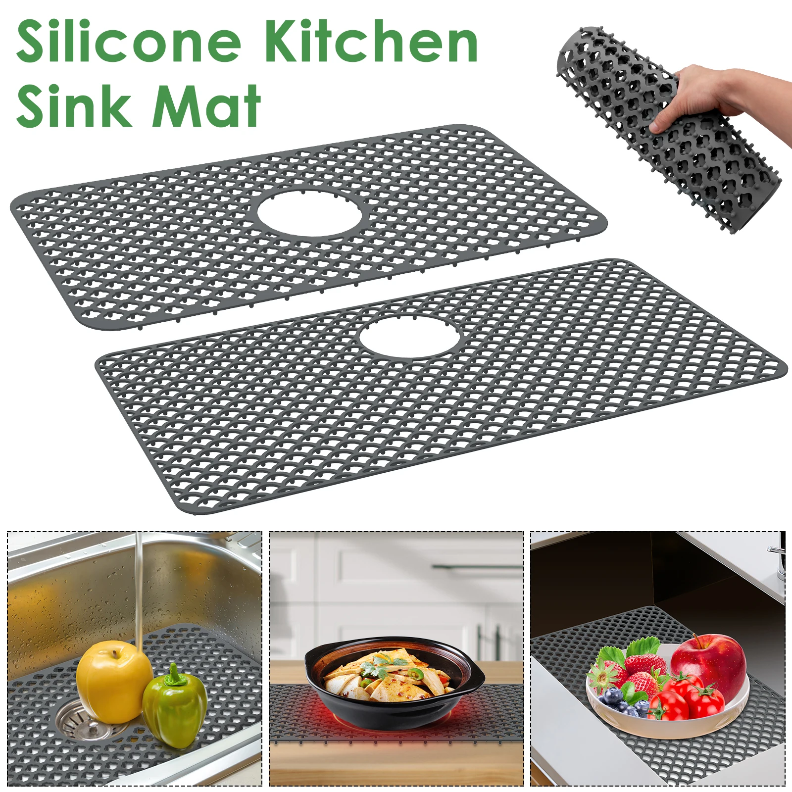 SiliconeSinkProtectorHeatResistantSinkLinerMatSiliconeSinkMat