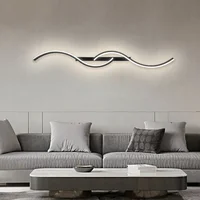 Modern LED Wall Lamp 100/120CM Long Strip Wall Sconce Living Room Bedroom Bedside Bar Home Decor Remote Control Led Lustre 2