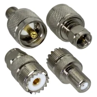 1ชิ้นอะแดปเตอร์UHF PL259 SO239เพื่อFทีวีชายเสียบและหญิงแจ็คตรงRF COAXIALเชื่อมต่อลวดขั้ว 1