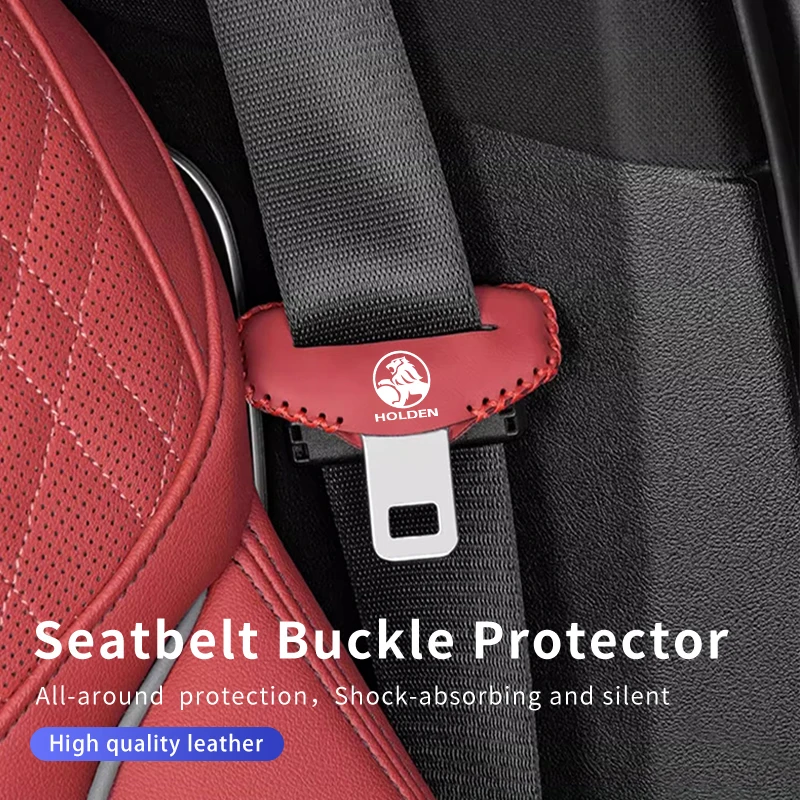 자동차 좌석 벨트 버클 커버 Holden Commodore Trailblazer Colorado Cruze Volt Caprice Ute 용 가죽 스크래치 방지 장치 클립