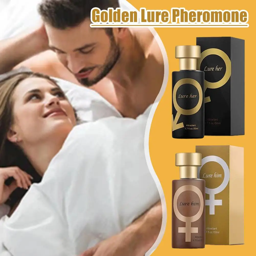 Aphrodisiac Golden Lure Her Pheromone Perfume Spray For Men to Attract Women