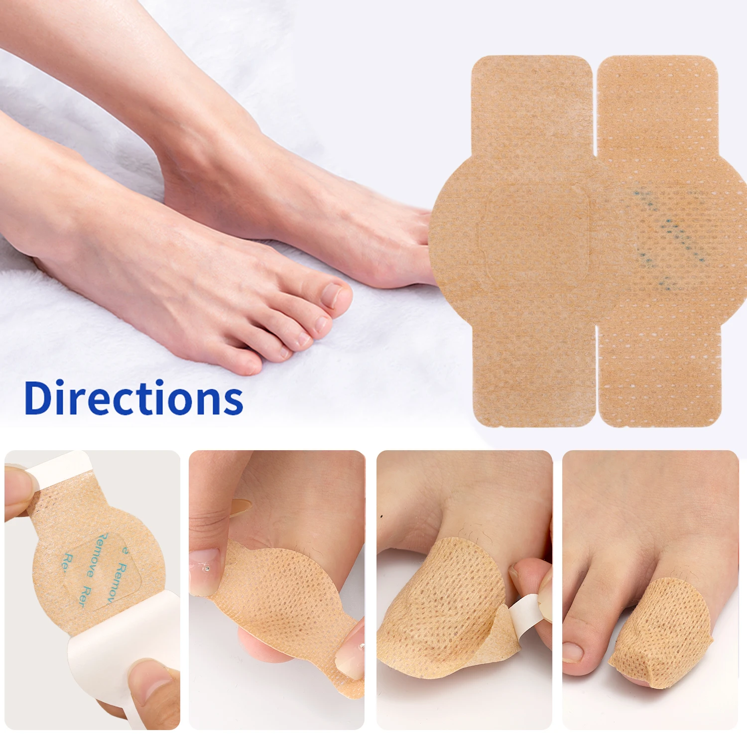 Ingrown Toenail Correction Patch Waterproof Nail Repair Tool Set_voghion.com
