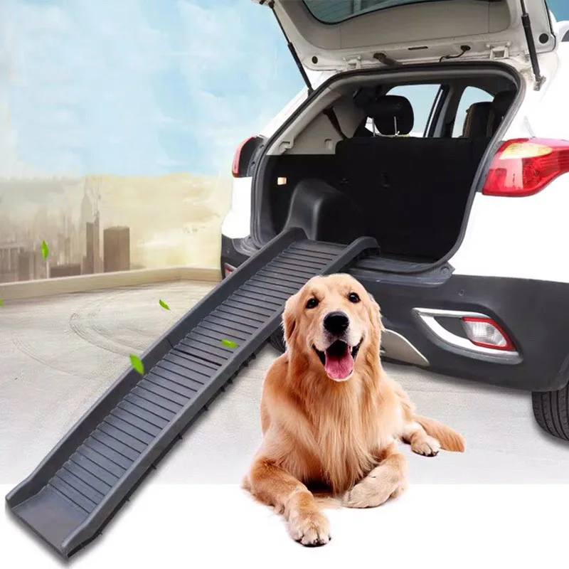 

Pet Folding Ladder Large Dog Ramp Car Stairs Non-slip Plastic Cat Climbing Safety Ramps Pet Steps Ladder High Beds SUV Trucks