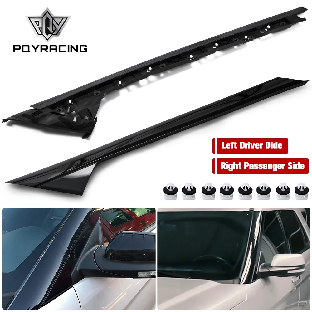 2PCS Front Left Right A Pillar Windshield Outer Trim Molding Inner