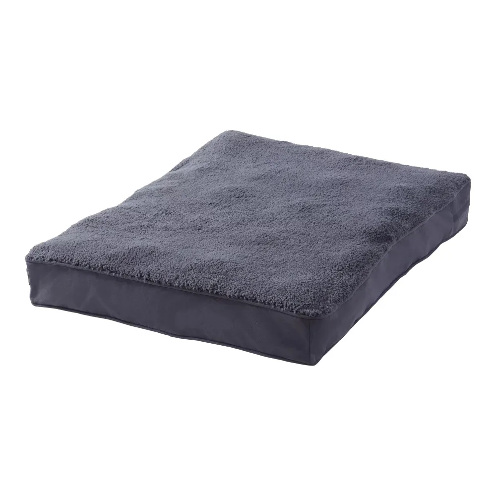 

multi color Sherpa Supportive Dog Bed, Large (48 x 36 in.)