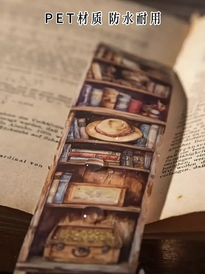 ジャンクジャーナル資材テープ　1個 1 ピース/1 ロット装飾粘着テープマジック本棚ジャンクジャーナル DIY