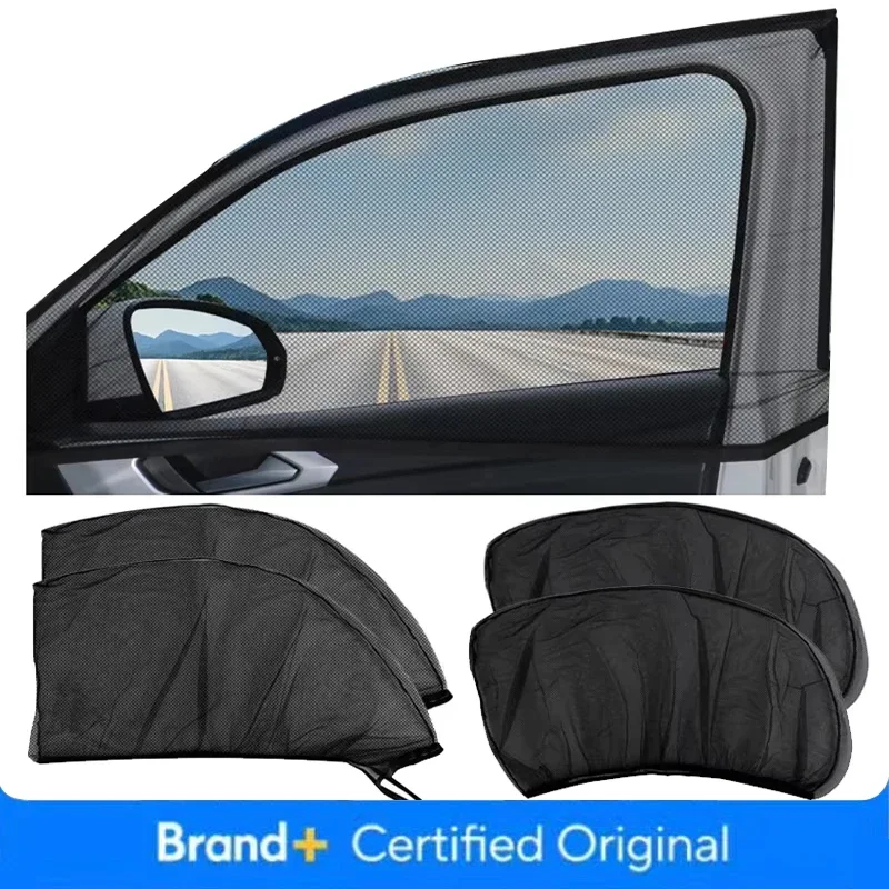 2Pcs NEW Mesh Sun Visor Protection Window Films Car Sun Shade Styling Accessories Auto UV Protect Curtain Side Window Sunshade