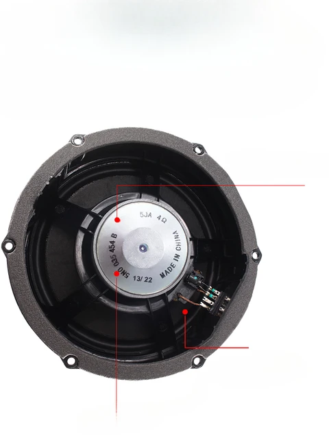 Haut Parleur Voiture Woofer Audio Voiture Pour Volkswagen Tiguan 2009-2019 - Haut-parleur Avant Noir - Compatible OEM Woofer Voiture