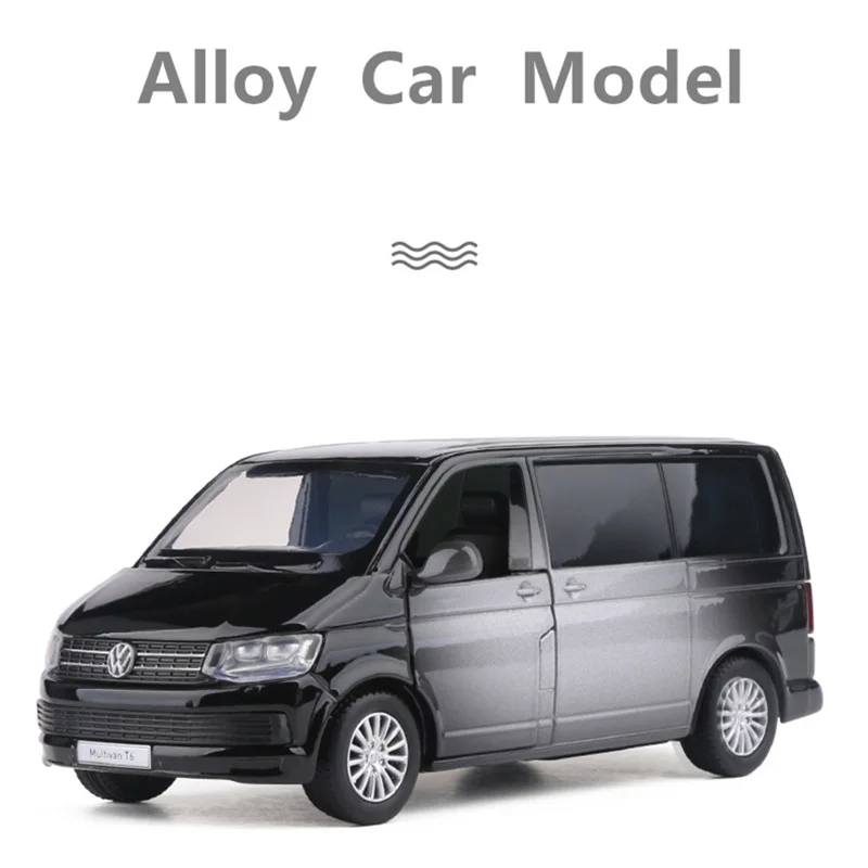 1/36 VW Multivan T6 MPV Alloy Car Model Diecast Metal Vehicles Car Model Simulation Miniature Scale Collection Children Toy Gift 4