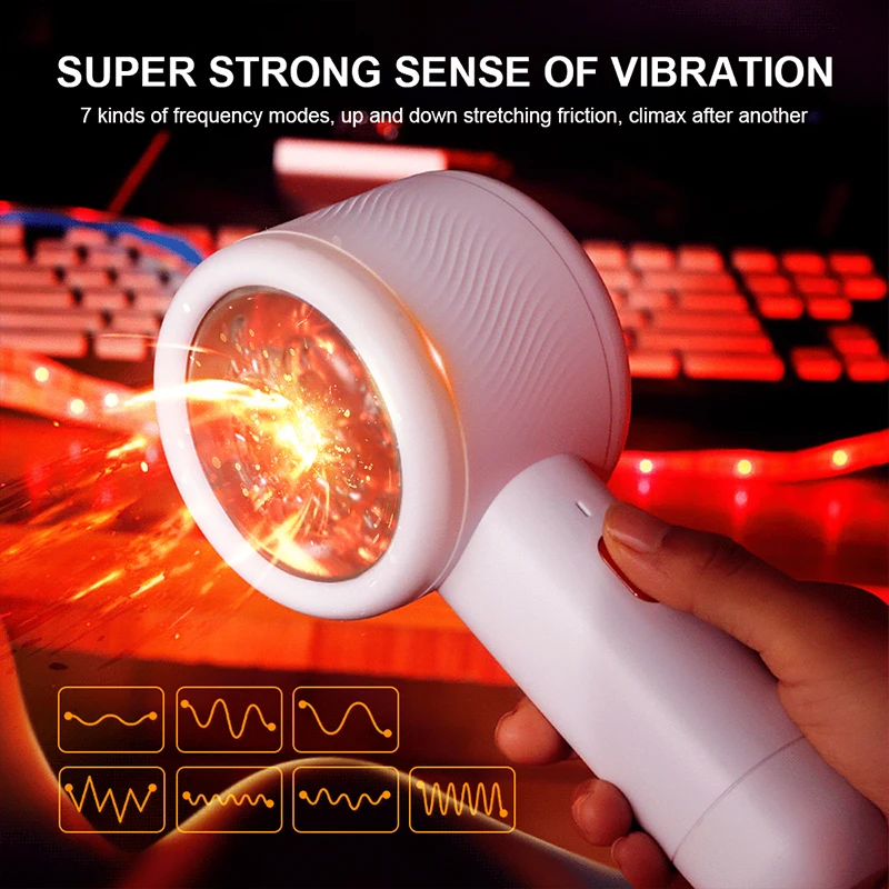Telescopic Rotation Automatic Male Masturbator for Men Sex hine Simulation Blowjob l Masturbation Cu_voghion.com