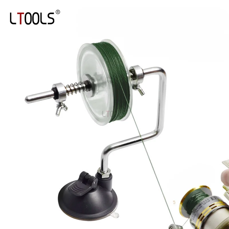 Portable Fishing Line Winder Spooler Machine Vacuum Spinning Baitcasting Reel Spooling System