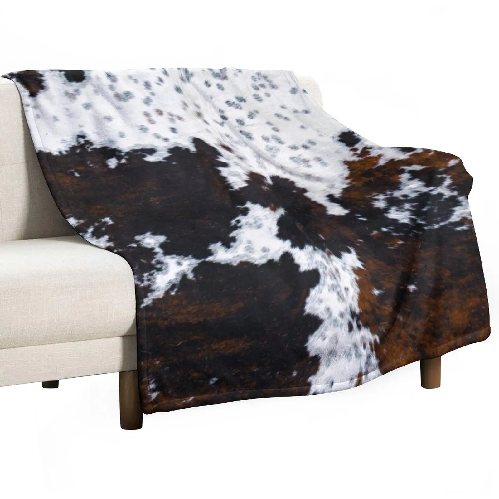 

New Spotty cow fur, cowhide style Throw Blanket Polar Large halloween Blankets