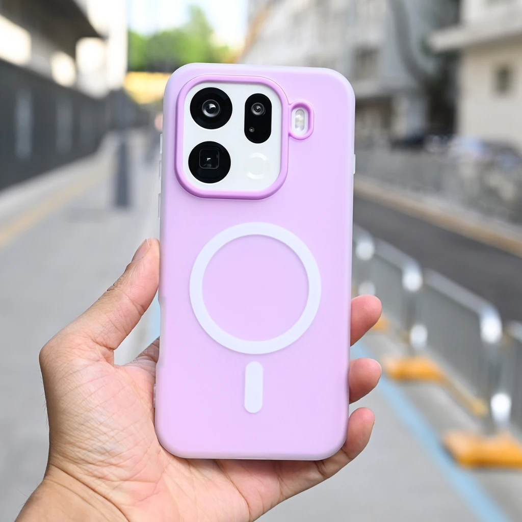 Luxury Magnetic 2-in-1 Frosted Skin-Friendly Liquid Silicone Phone Case Bumper Cover