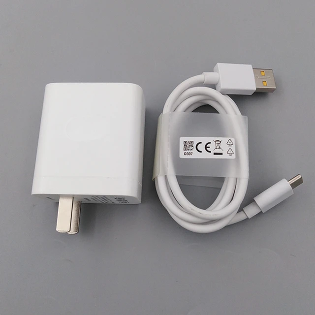 Cargador Supervooc de 33W, adaptador de carga rápida tipo C, Cable para OPPO  Find X5 X3