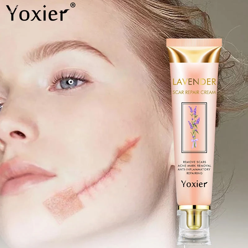 

Lavender Scar Repair Cream Skin Care Moisturizing Caesarean Section Surgical Burn Repair Scar Whitening Nourish Body Care 20g