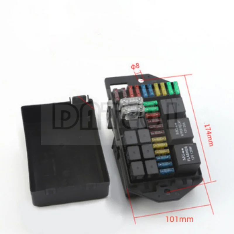 linha caminhao de lixo personalizado safety film box 12v 24vdc 40a 01