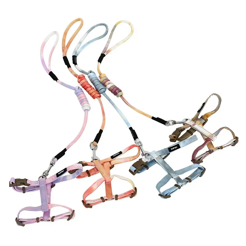 Cat Harness Set Adjustable Escape Proof Pet Harness for Kitten Outdoor Walking Cat Collar Lead Leash Pet Supplies 6