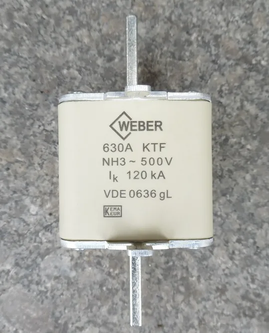 

Fuses: 630A KTF NH3 500V 120KA gL
