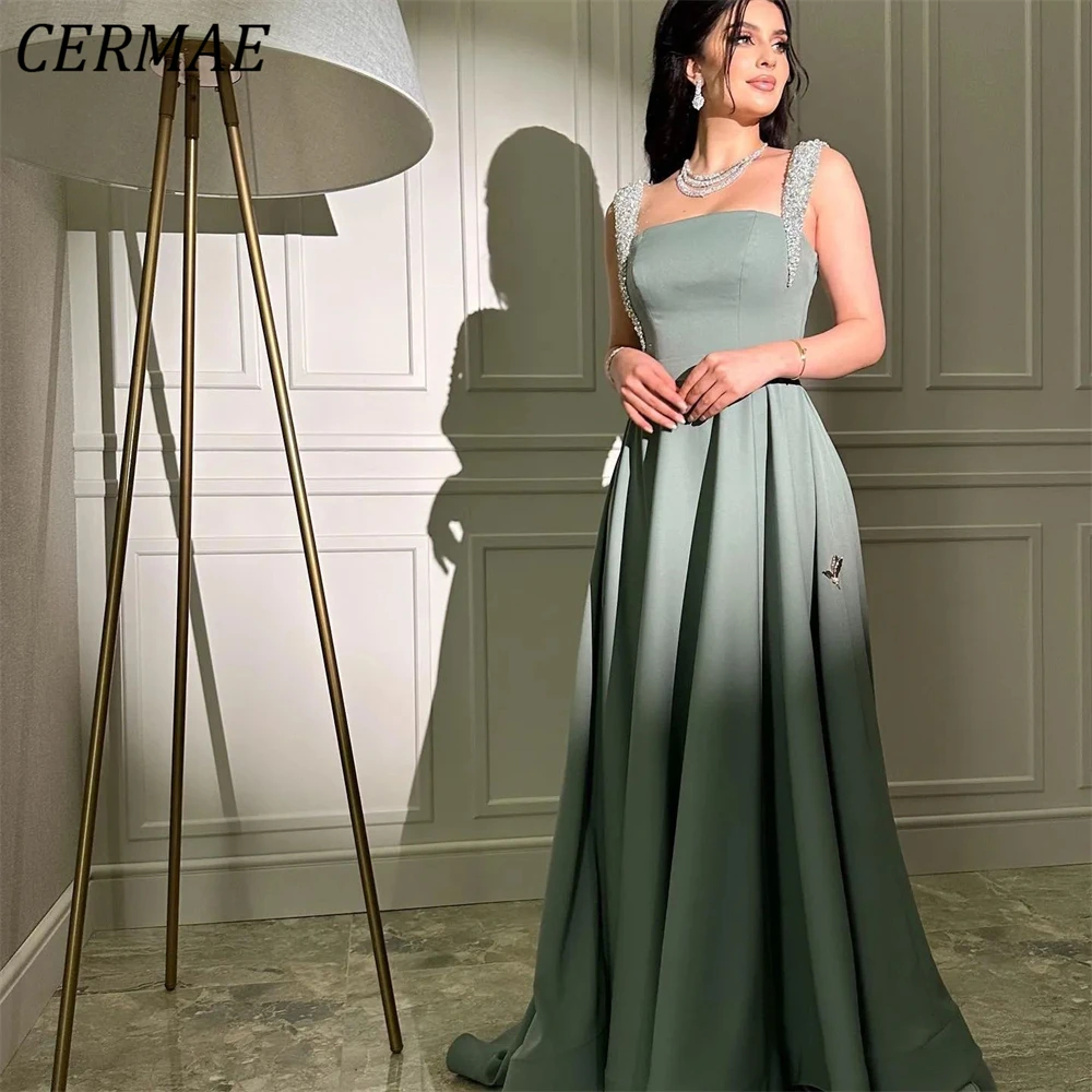 

CERMAE A-Line Sequins Sling Long Chiffon Formal Evening Gown Prom Backless Binding Party Bridesmaid Dresses for Women 2023