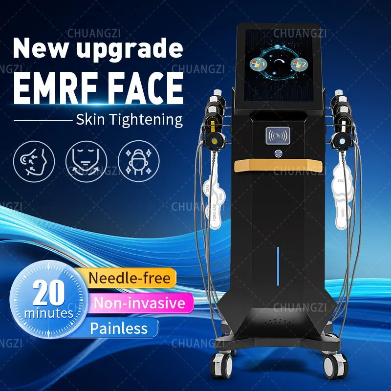 

Emrf Face Professional Facial Electrostimulation Ems RF Face Lifting Machine PEFACE Sculpt Face Pads Massager Device