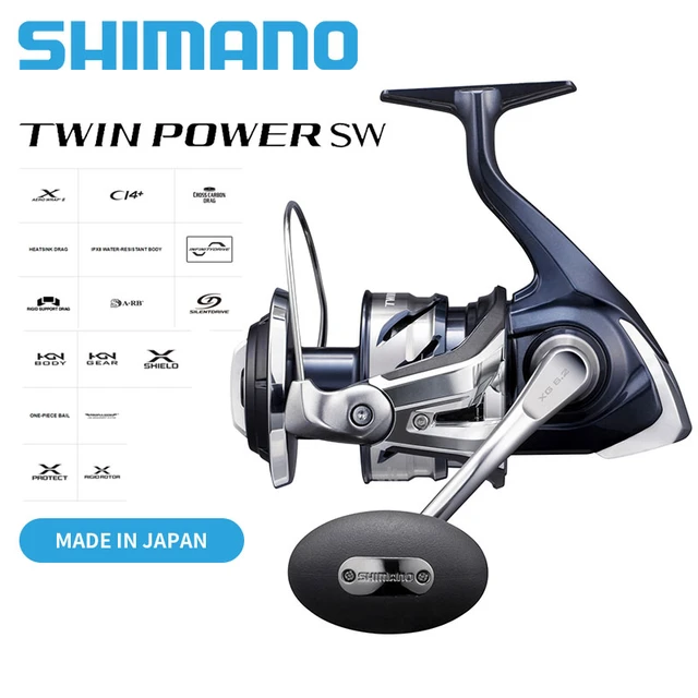 SHIMANO 2021 TWIN POWER SW Spinning Fishing Reels MAX DRAG 25KG