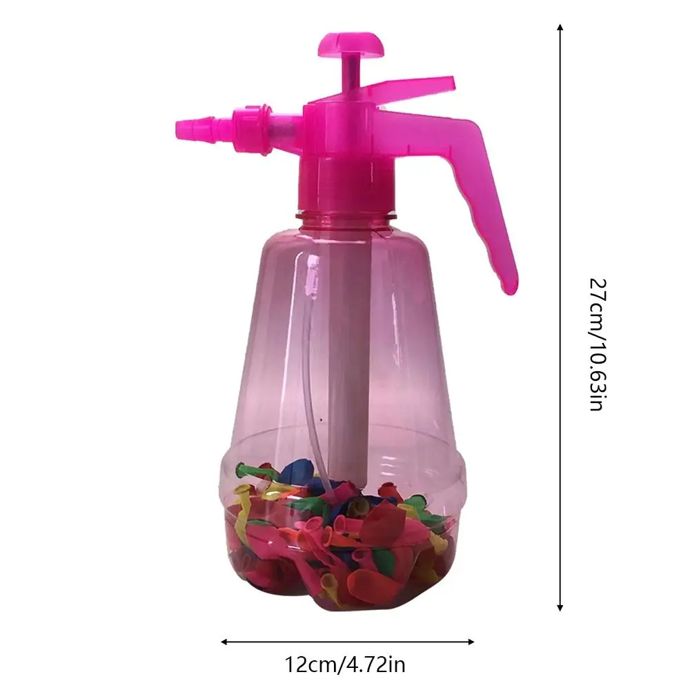 Plastic Water Balloon Pump Outdoor Toy Balloons Automatic knotting Water Filler Kit Portable Outdoor Fun Sand Pool Water Toys 6