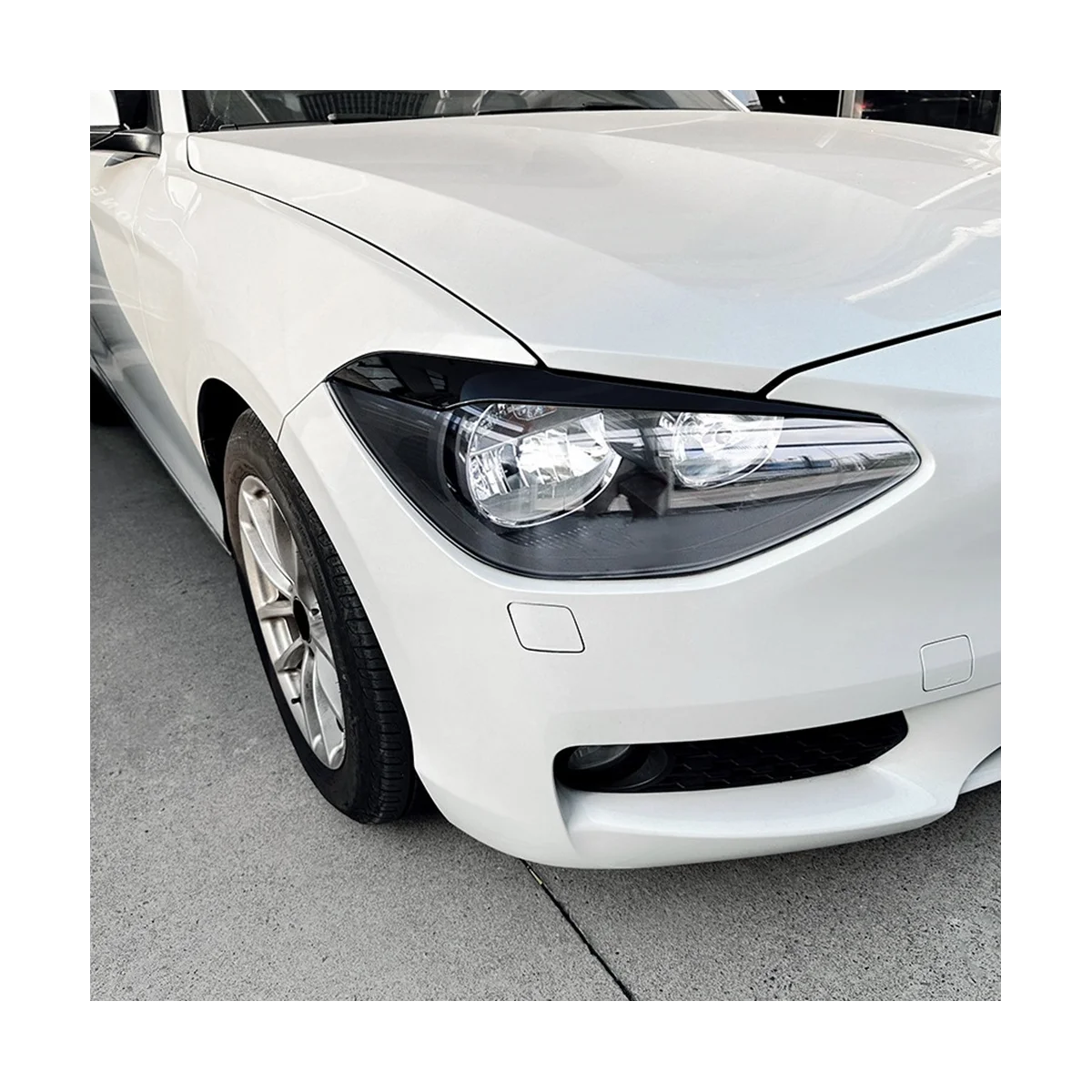 Car Headlight Eyebrow Eyelids Stickers Trim Cover for BMW 1 Series F20