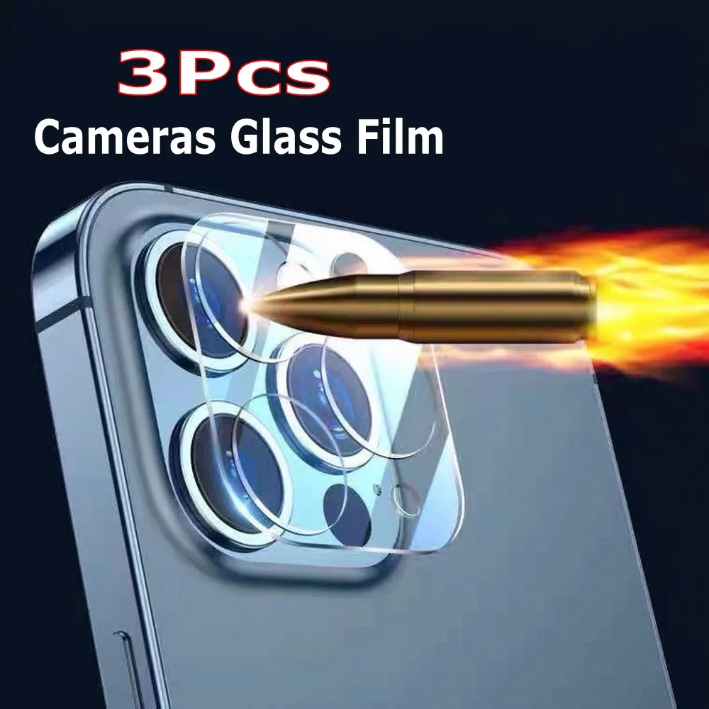 3Pcs Vetro Protettivo Per Fotocamera Per Iphone 13 12 11 Pro Max Protezione Dello Schermo Per Iphone 11 13Pro Max 12 Protezione Meno Vetro