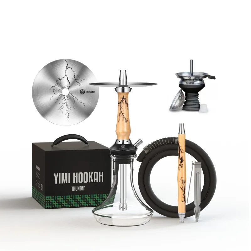 Yimi Hookah Complete Hookah Set Thunder 2 Purge Options Shisha Set 