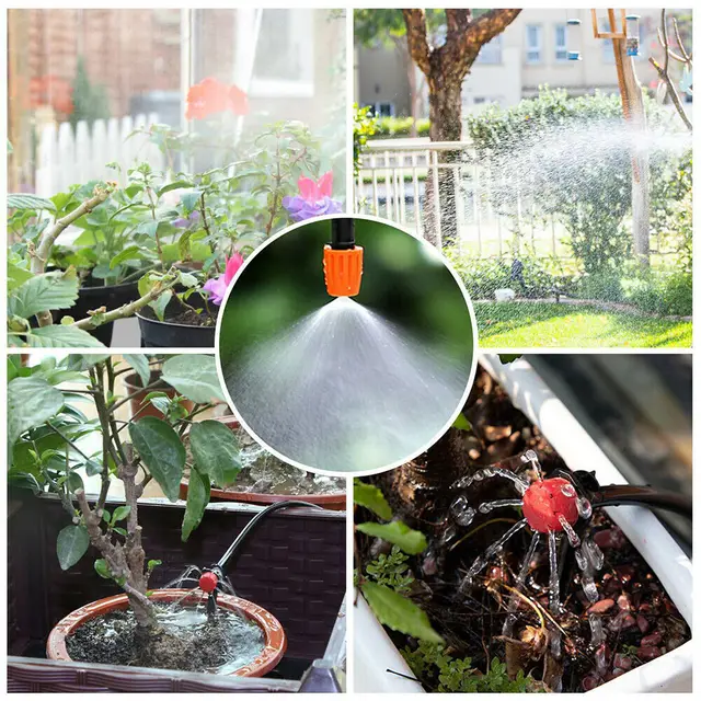 25 Méter Diy Drip Öntözőrendszer Automatikus Öntözési Rendszer Készlet Kert Kerti Tömlő Mikrocsepp -Öntözőkészletek Állítható Csepegtető - Image 2
