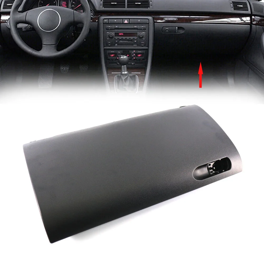 

1pc Car Front Glove Box Lid Cover Cap Blcak Plastic For A4 S4 01-08 For RS4 8E1857124A For Left Hand Drive Interior Accessories