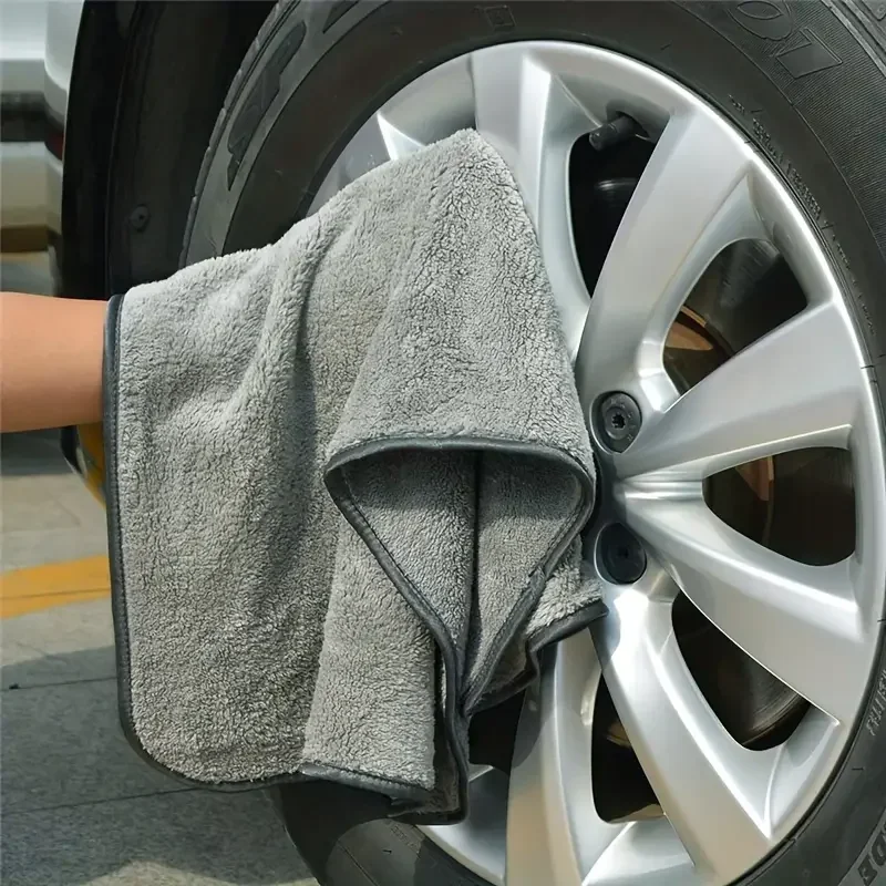 Car Washing Towel Car Wash Towel 1200GSM Double Sided Towel Car Detailing Twisted Braid Cloth Super Absorbent Rag for Home Washing Accessories