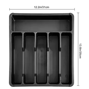 35*31 centimetri Cassetto Organizzatore Vassoio Per Il Cassetto Della Cucina Espandibile Posate Titolare Utensile Regolabile Divisore Spatola Gadget di Stoccaggio