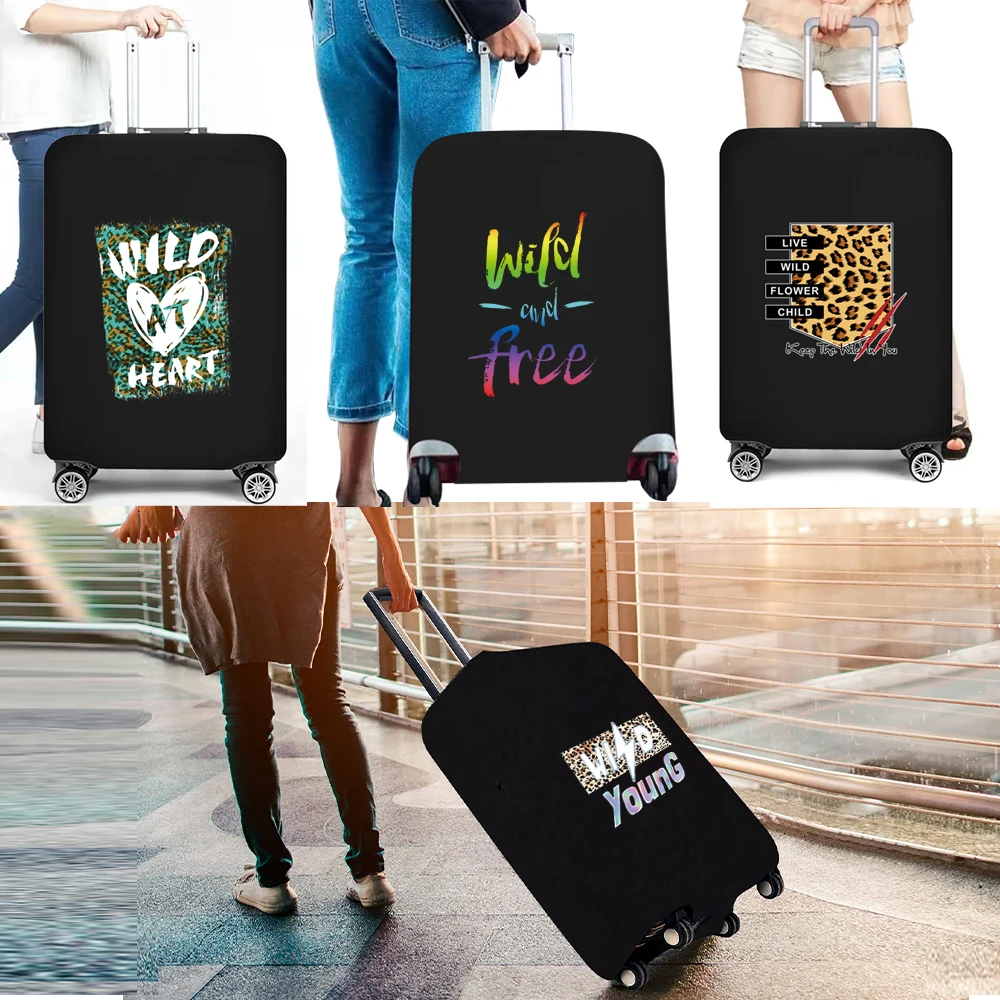 Dust Luggage Protective Cover 18 28inch Trolley Case Travel Bag Covers Wild Printed Suitcase