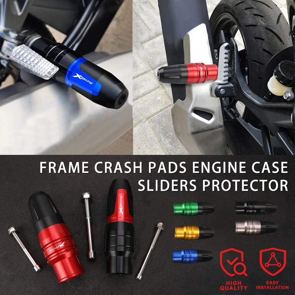 

Scooter For YAMAHA Kymco XCITING Xciting 250 400 500 Motorcycle accessories Exhaust Frame Sliders Crash Pad Falling Protector