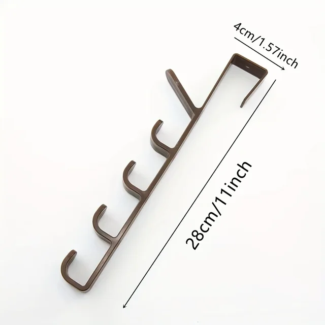 1/2 Pc Hálószobás Ajtó Fogas Ruhák Függő Állvány Az Fölött Műanyag Otthoni Tároló Szervezet Horgok Táskák Sínek - Image 6