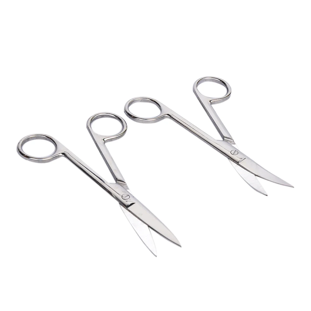 Eyebrow Scissors, Small Scissors-Curved and Rounded Nose Hair Scissors for Grooming Mustache, Beard, Eyelashes