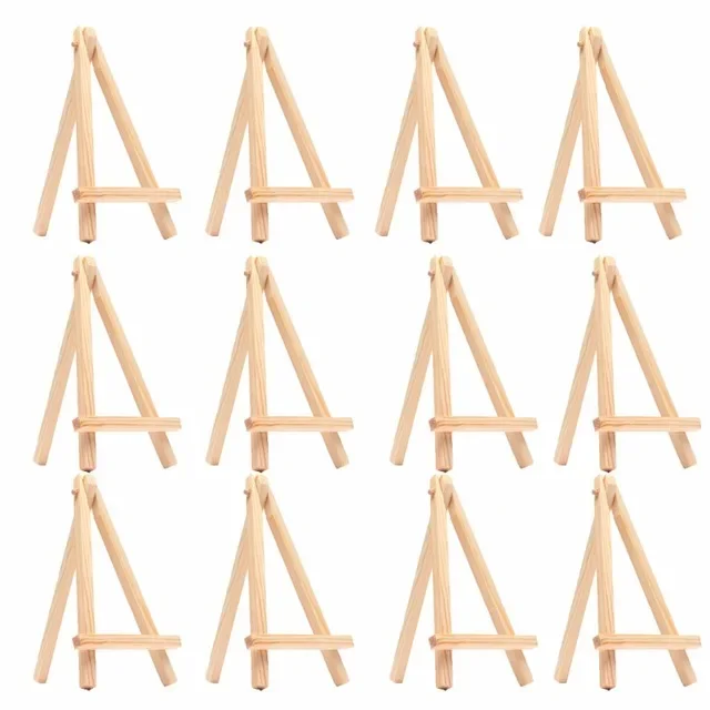 Kids Mini Wooden Easel Art Painting Name Card Stand Display Holder Drawing 8PCS for School Student Artist Supplies sketch easel wooden easel wood table easel
