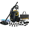 McCulloch MC1385 Deluxe Canister Steam Cleaner with 23 Accessories, Chemical-Free Pressurized Cleaning for Most Floors 1