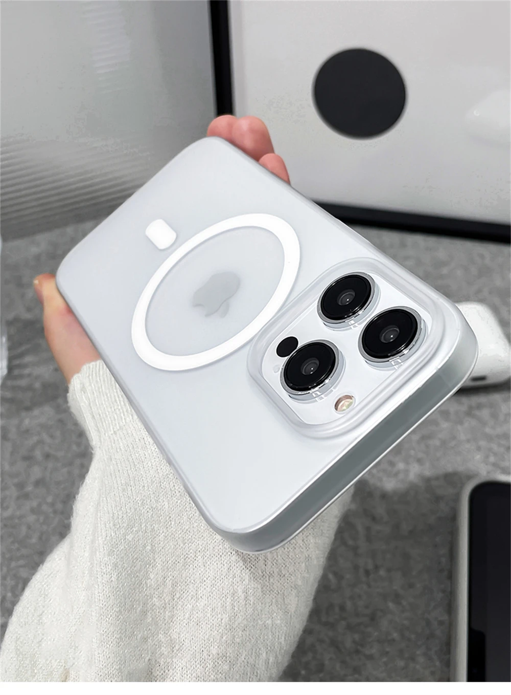 Ultradünne Matte Magnetische Kabellose Ladehülle für iPhone 18 17 Pro Max 16 15 14 Plus 13 12 Magsafe Stoßfeste Hartschale – Detail 10