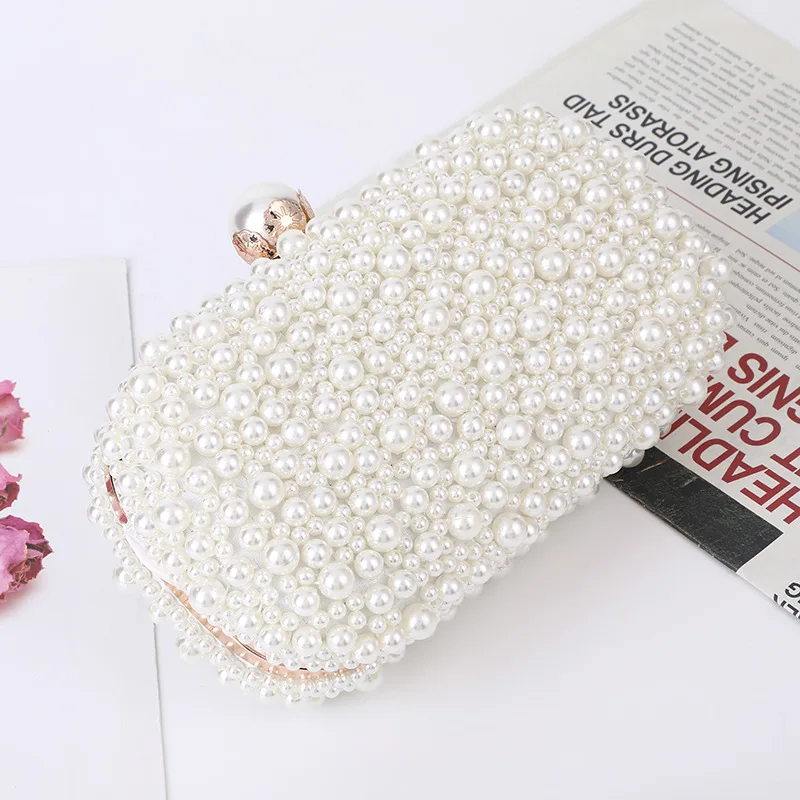 Handcrafted Pearl Evening Bag Image 3
