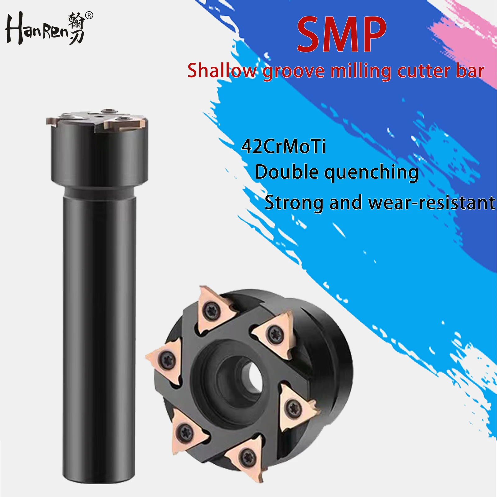 SMP05 Circlip Groove Shallow Groove Milling Cutter Bar GBA/TGF32L 43L