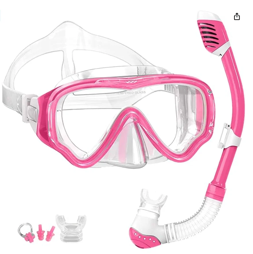 HB Children's Diving Mask Children Full Face HD Anti Fog Diving Mask Underwater Diving Mask Set Kids Swimming Snorkel Equipment 2