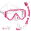 HB Children's Diving Mask Children Full Face HD Anti Fog Diving Mask Underwater Diving Mask Set Kids Swimming Snorkel Equipment 2